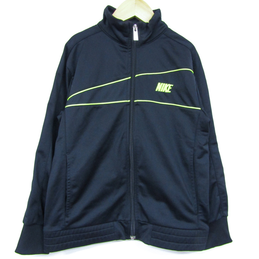 NIKE(ナイキ)のナイキ ジップアップジャージ ワンポイントロゴ スポーツウエア キッズ 男の子用 ブラック NIKE キッズ/ベビー/マタニティのキッズ/ベビー/マタニティ その他(その他)の商品写真