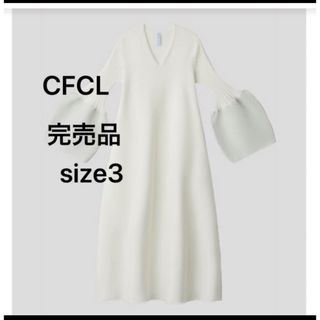 【今季完売品】CFCL グリッターロングスリーブフレアドレス