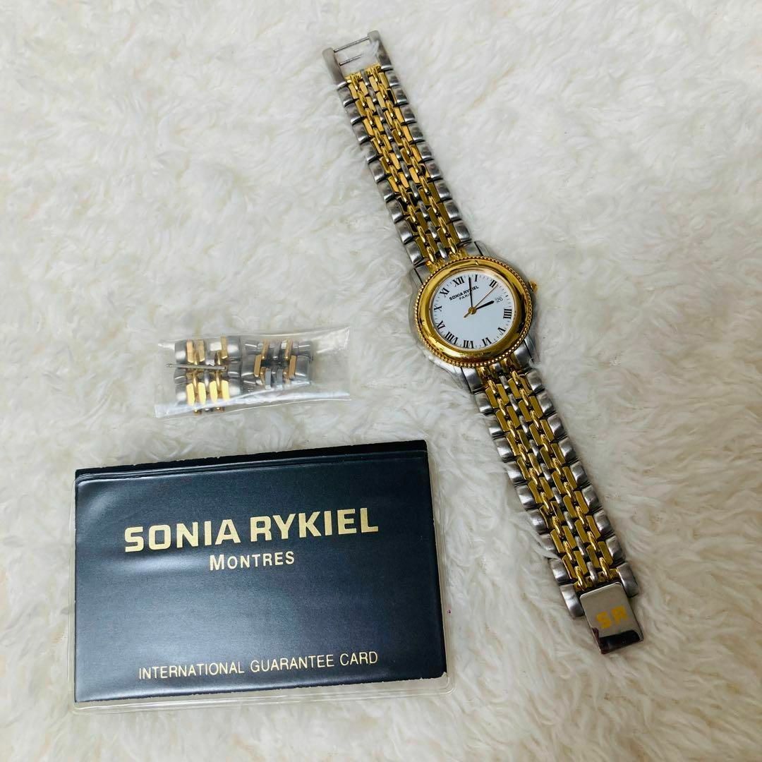 SONIA RYKIEL(ソニアリキエル)のSONIA RYKEL コンビカラー 3針クオーツウォッチ 時計 レディースのファッション小物(腕時計)の商品写真