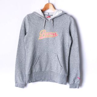 プーマ(PUMA)のプーマ パーカー 長袖 スウェット スエット スポーツウエア トップス レディース Lサイズ グレー PUMA(パーカー)