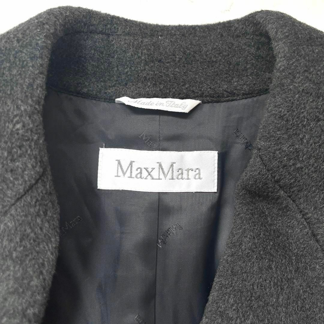 Max Mara(マックスマーラ)の【マックスマーラ】最高級 白タグ 美品 カシミヤ混 ウール ダブル ロングコート レディースのジャケット/アウター(ロングコート)の商品写真