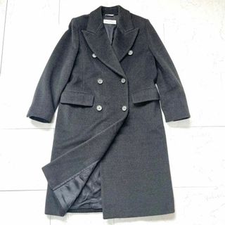 マックスマーラ(Max Mara)の【マックスマーラ】最高級 白タグ 美品 カシミヤ混 ウール ダブル ロングコート(ロングコート)