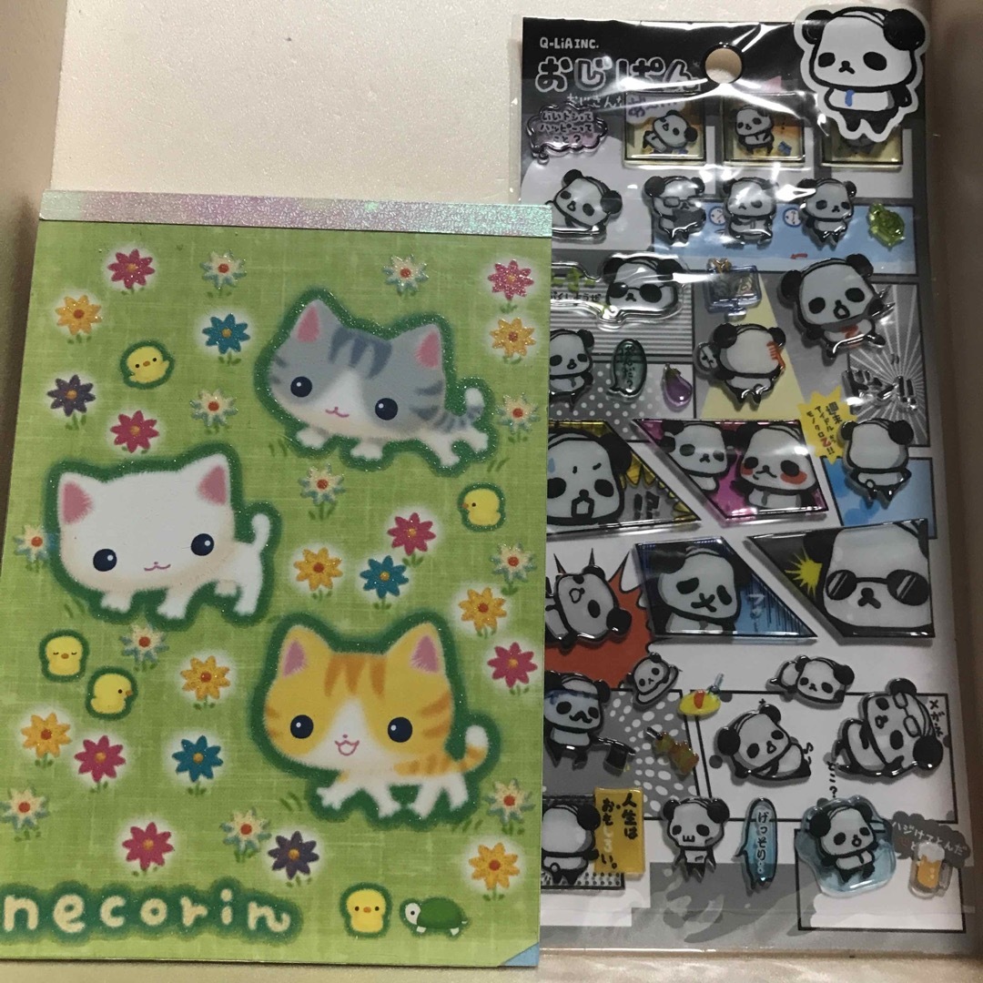 おじぱん サンエックス ねこりん メモ帳 シール 平成 レトロ エンタメ/ホビーのおもちゃ/ぬいぐるみ(キャラクターグッズ)の商品写真