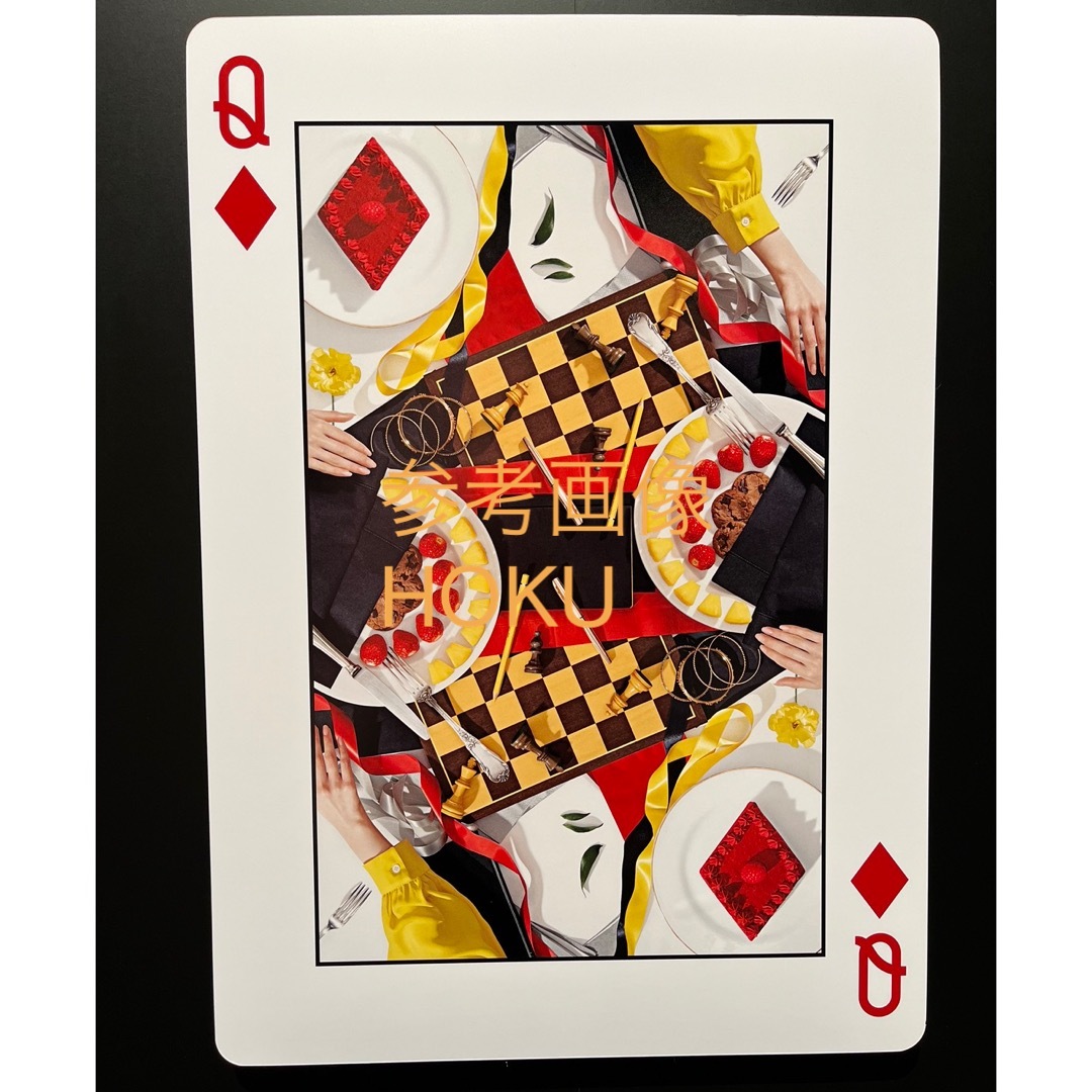 ☆新品☆吉田ユニ展「PLAYING CARDS」☆トランプ＆アートブック（紫）☆ エンタメ/ホビーのテーブルゲーム/ホビー(トランプ/UNO)の商品写真