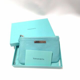 ティファニー(Tiffany & Co.)のティファニー　小銭入れ　ポーチ　ティファニーブルー　レザー　未使用　箱付き(ポーチ)