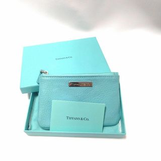 ティファニー(Tiffany & Co.)のティファニー　小銭入れ　ポーチ　ティファニーブルー　レザー　未使用　箱付き(ポーチ)