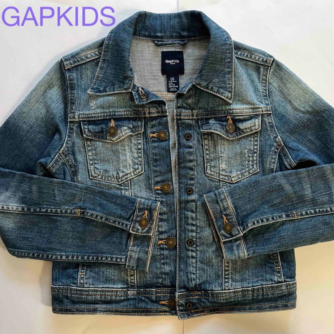 GAP Kids(ギャップキッズ)のGAPKIDS デニムジャケット キッズ/ベビー/マタニティのキッズ服女の子用(90cm~)(ジャケット/上着)の商品写真