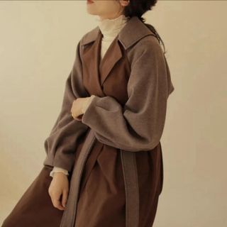【i_am】volume tuck wool trench coat(トレンチコート)