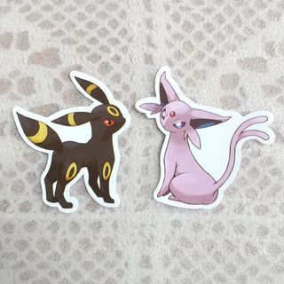 ポケモン(ポケモン)のポケモン ブラッキー エーフィ ステッカー セット(キャラクターグッズ)