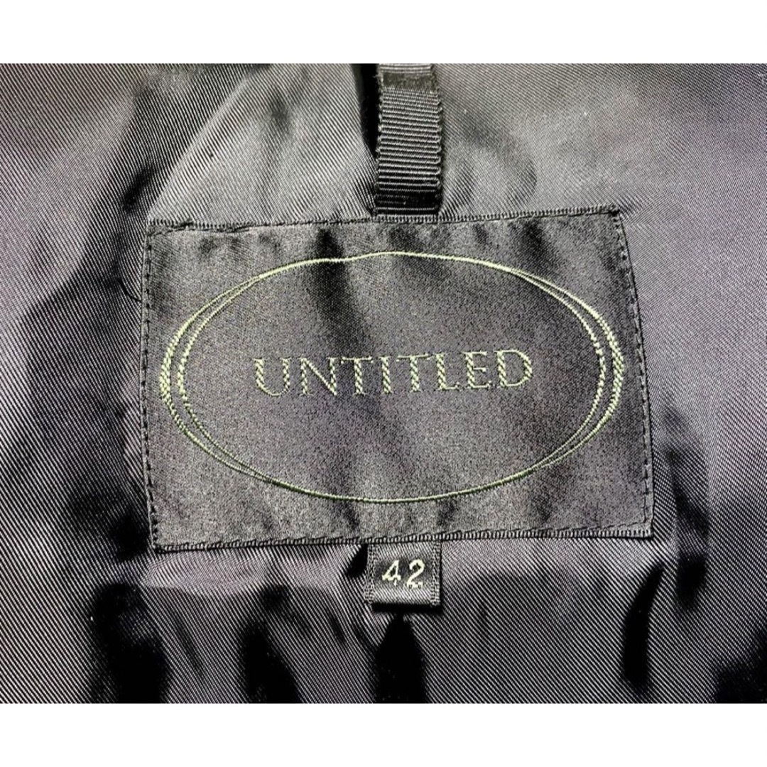 UNTITLED(アンタイトル)のUNTITLED 2wayファー付き ダウンコート ロング丈 ブラック XL相当 レディースのジャケット/アウター(ダウンコート)の商品写真