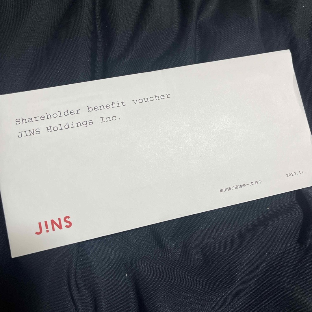 JINS 株主優待券 チケットの優待券/割引券(ショッピング)の商品写真