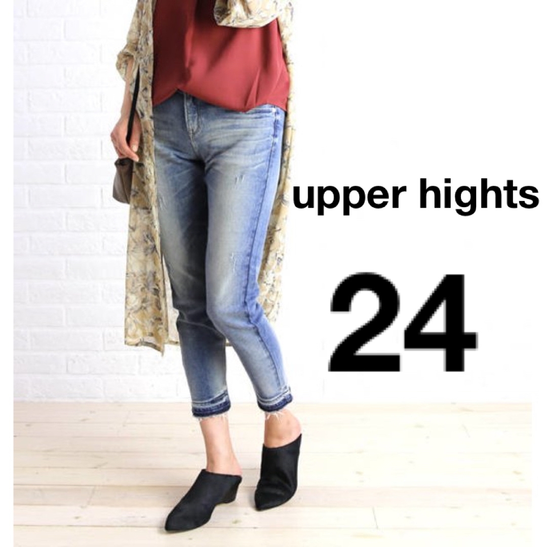 upper hights(アッパーハイツ)のupper hights アンクルスリム デニムパンツ THE THIN 24 レディースのパンツ(デニム/ジーンズ)の商品写真