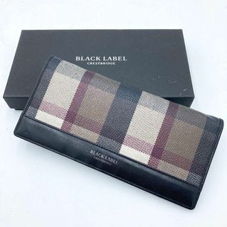 ブラックレーベルクレストブリッジ(BLACK LABEL CRESTBRIDGE)のブラックレーベルクレストブリッジ チェック柄 長財布 レザーウォレット メンズ(長財布)