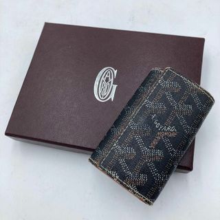 ゴヤール(GOYARD)のゴヤール サンミッシェルキーケース 総柄 レザー フランス製(キーケース)