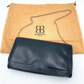 バレンシアガ(Balenciaga)のバレンシアガ チェーンバッグ レザーショルダーバッグ 本革 ブラック レディース(ショルダーバッグ)