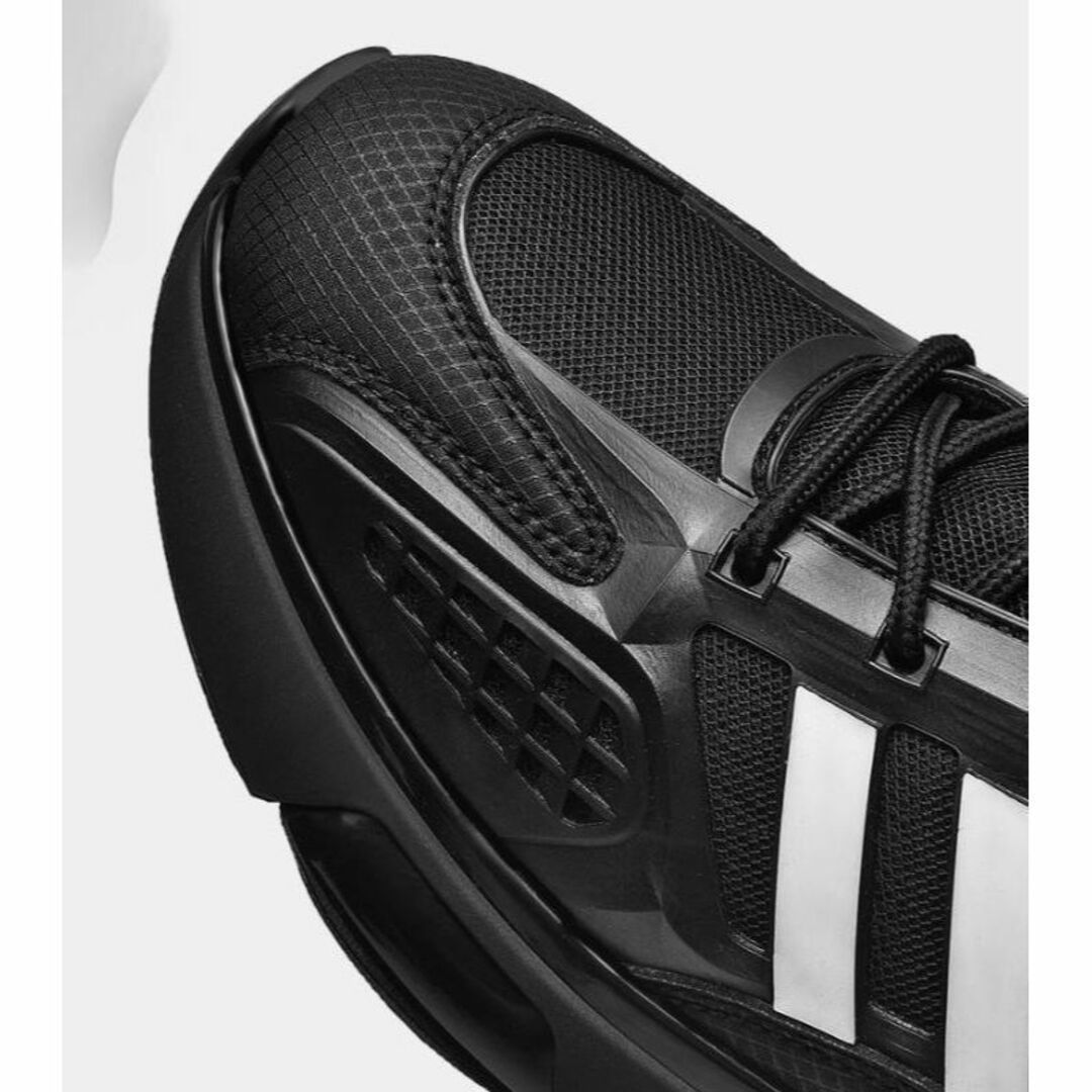 27.5cmメンズスニーカーシューズランニングウォーキングブラック運動靴273w メンズの靴/シューズ(スニーカー)の商品写真