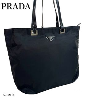 PRADA - 正規品 PRADA 三角ロゴ ナイロン レザー トートバッグ A4の