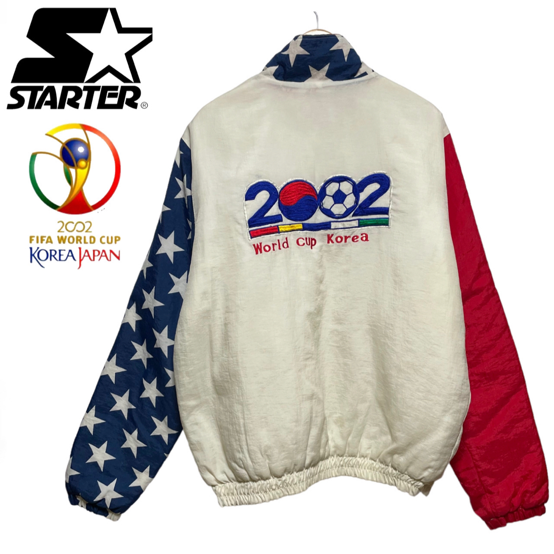 【レア】スターター 2002日韓ワールドカップ刺繍 中綿入り ナイロンジャケットブランドスターター