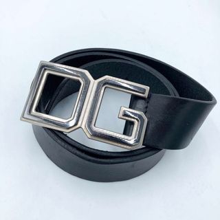 ドルチェアンドガッバーナ(DOLCE&GABBANA)のドルチェアンドガッバーナ ロゴバックルベルト レザーベルト ブラック メンズ(ベルト)