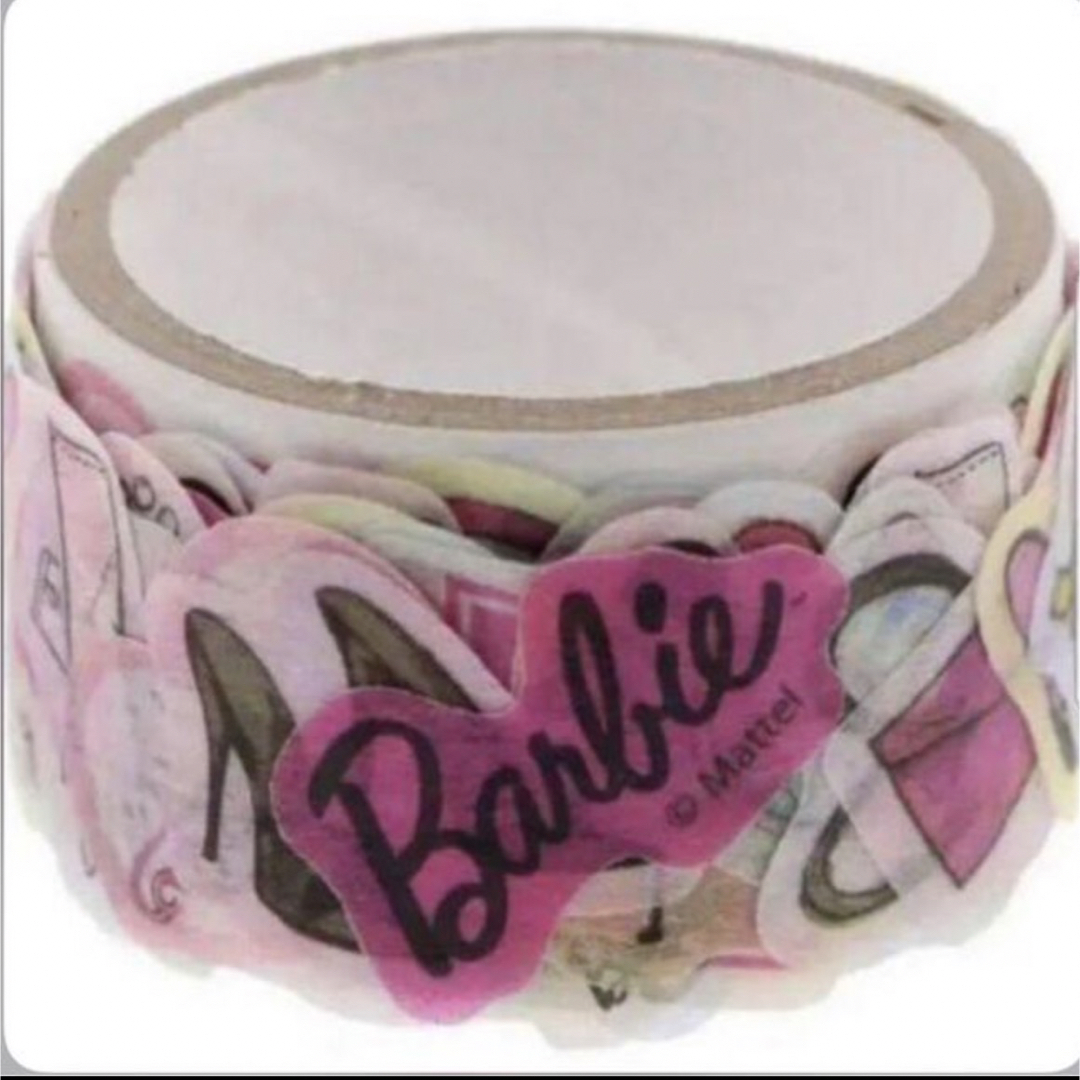 Barbie(バービー)のバービー　マスキングテープ　シール インテリア/住まい/日用品の文房具(テープ/マスキングテープ)の商品写真