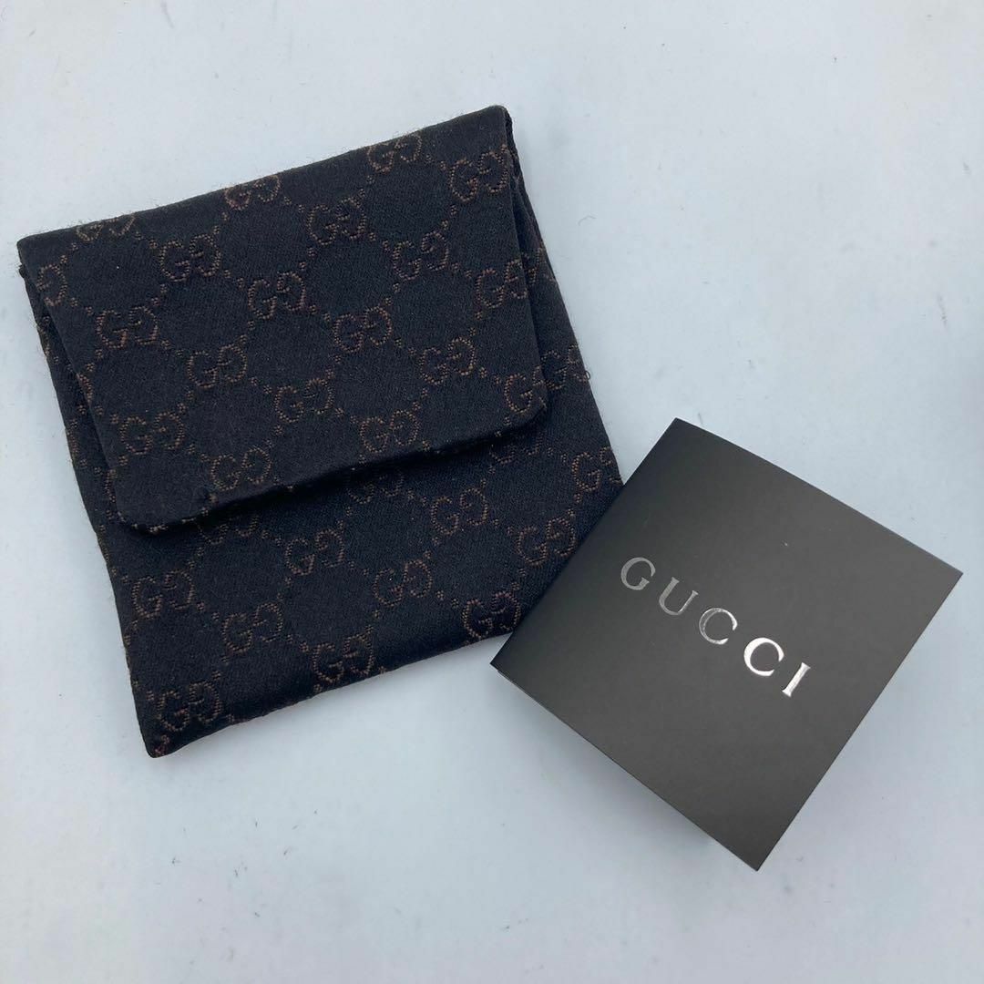 Gucci(グッチ)のグッチ プレート レザーブレスレット イタリア製 シルバー925 メンズ メンズのアクセサリー(ブレスレット)の商品写真