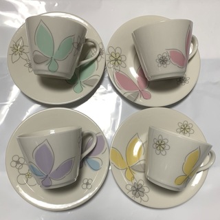 ハナエモリ(HANAE MORI)のハナエモリ人気ブランドモリハナエコーヒーセットティーカップ洋陶器 洋陶碗皿セット(グラス/カップ)