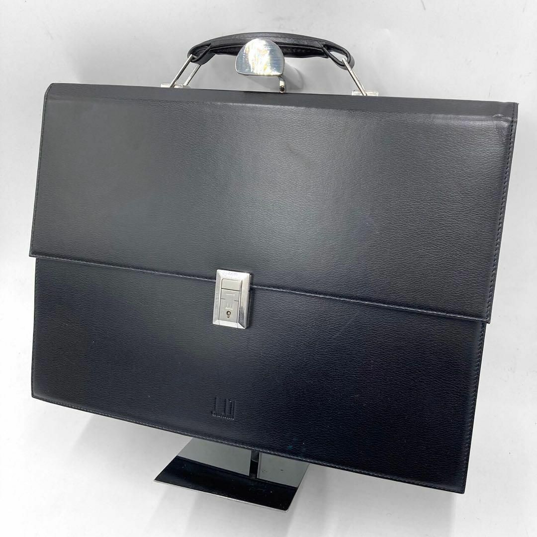 Dunhill(ダンヒル)のアルフレッドダンヒル レザーブリーフケース ビジネスバッグ 本革 ブラック メンズのバッグ(ビジネスバッグ)の商品写真