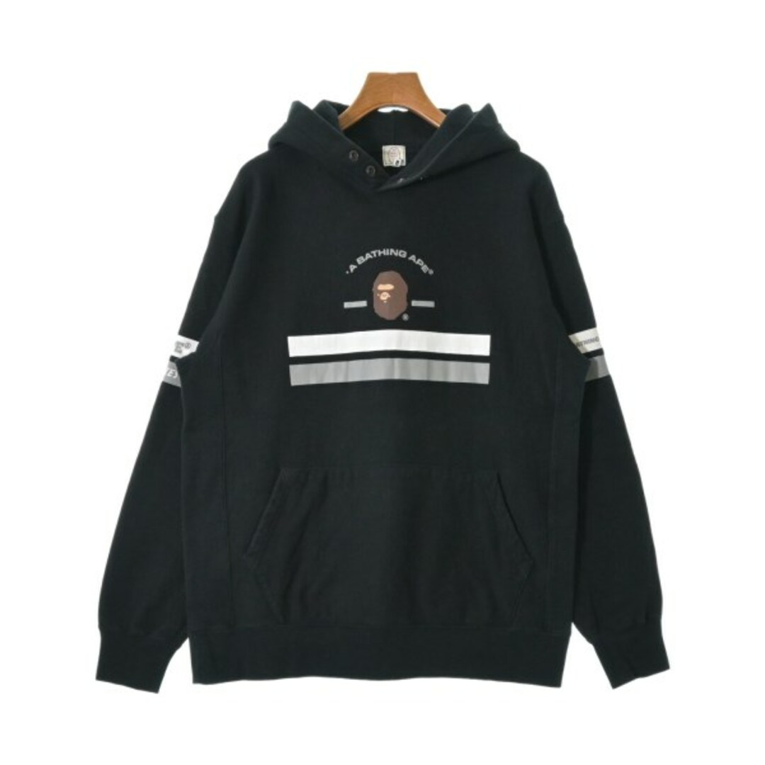 A BATHING APE(アベイシングエイプ)のA BATHING APE アベイシングエイプ パーカー L 黒 【古着】【中古】 メンズのトップス(パーカー)の商品写真