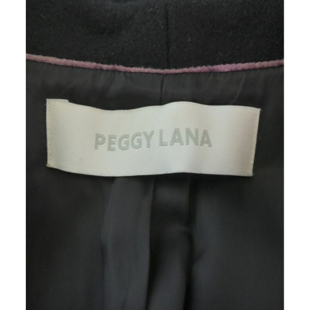 PEGGY LANA(ペギーラナ)のPEGGY LANA ペギーラナ コート（その他） 1(S位) 黒 【古着】【中古】 レディースのジャケット/アウター(その他)の商品写真