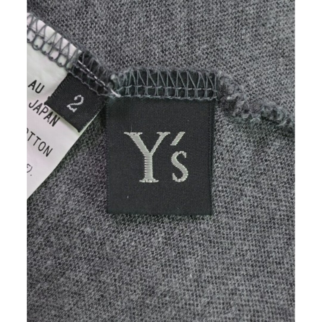 Y's ワイズ Tシャツ・カットソー 2(S位) グレー 【古着】【中古】