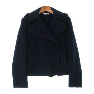 CARVEN - CARVEN カルヴェン ステンカラーコート 36(XXS位) 緑 【古着