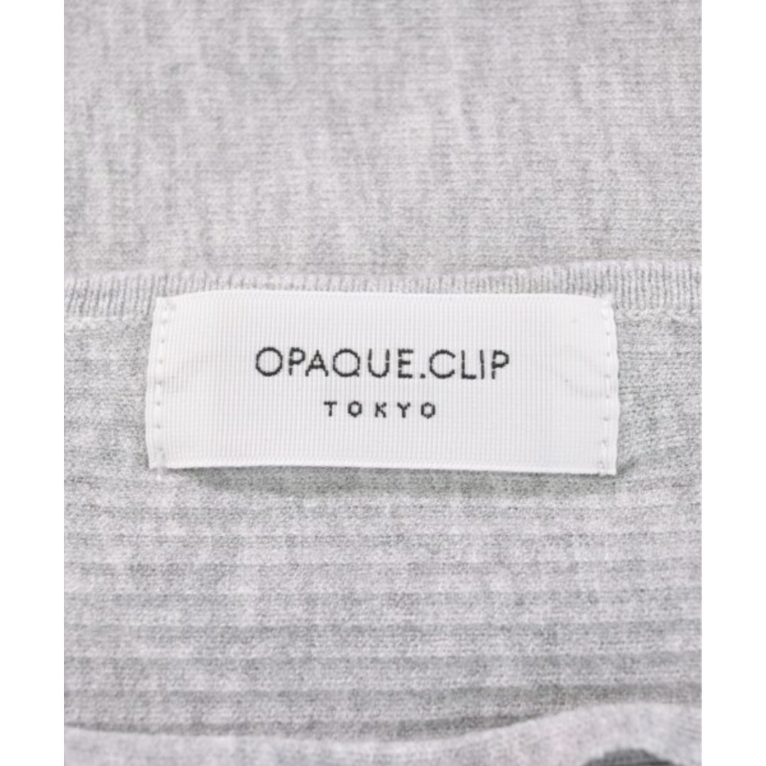 OPAQUE.CLIP(オペークドットクリップ)のOPAQUE.CLIP オペークドットクリップ ニット・セーター L グレー 【古着】【中古】 レディースのトップス(ニット/セーター)の商品写真