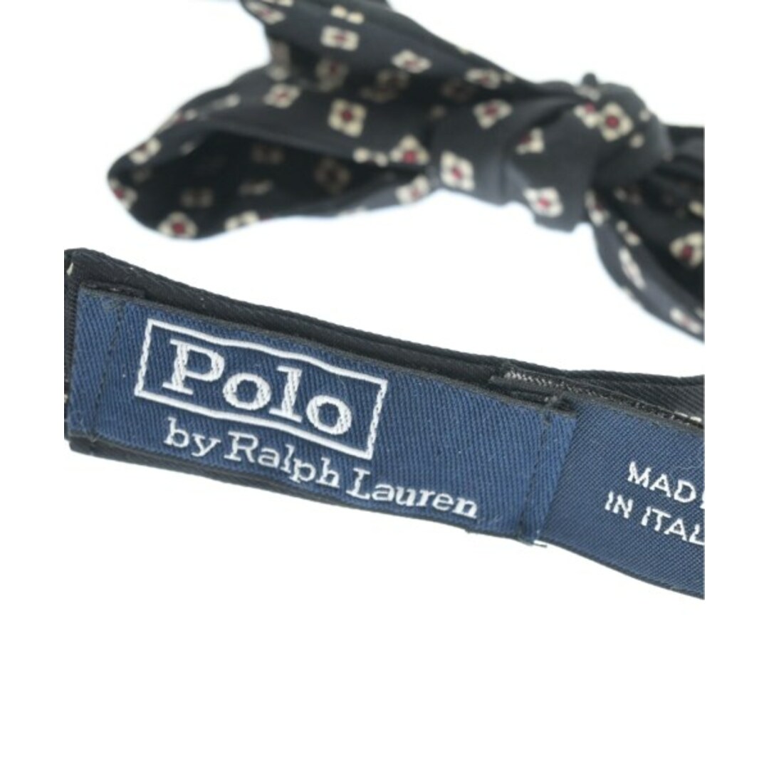 POLO RALPH LAUREN(ポロラルフローレン)のPolo Ralph Lauren ネクタイ - 黒xアイボリー系x赤(総柄) 【古着】【中古】 メンズのファッション小物(ネクタイ)の商品写真