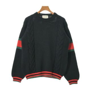 グッチ(Gucci)のGUCCI グッチ ニット・セーター M 黒 【古着】【中古】(ニット/セーター)