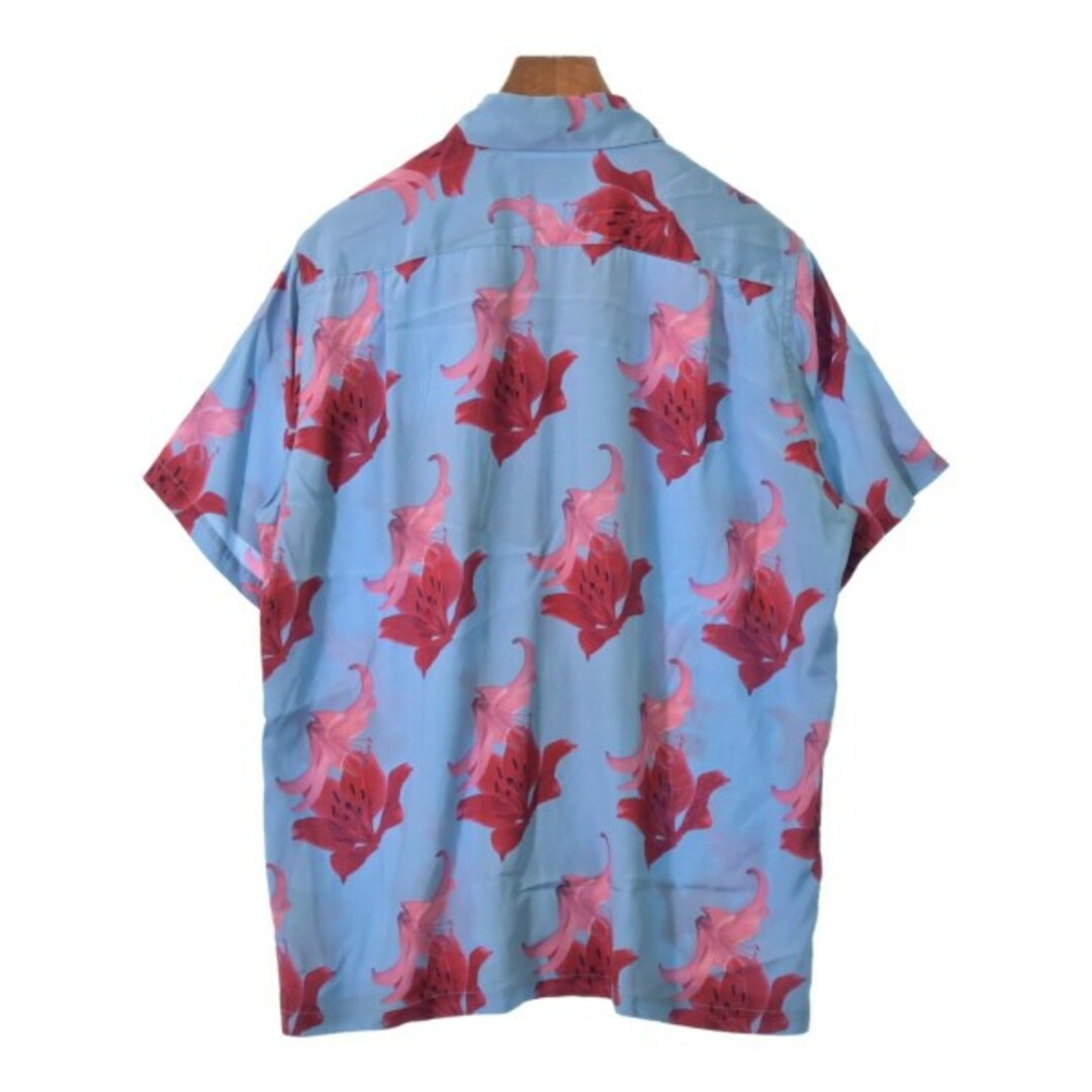 WACKO MARIA(ワコマリア)のWACKO MARIA カジュアルシャツ S 水色x赤xピンク(花柄) 【古着】【中古】 メンズのトップス(シャツ)の商品写真