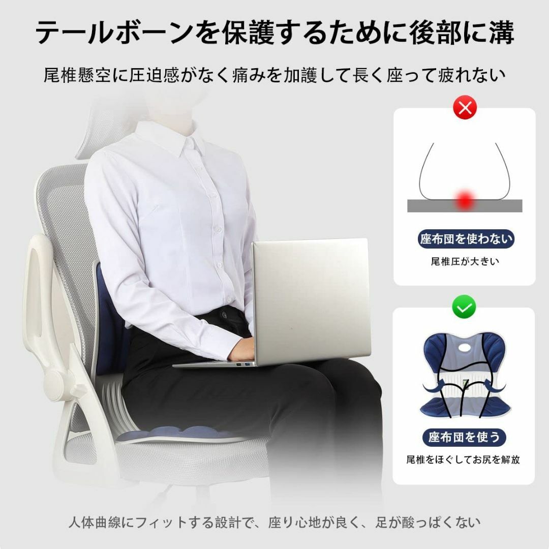 Holotap 姿勢サポートチェア 姿勢矯正 椅子【2023最新昇級 座椅子】猫