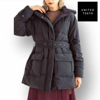 UNITED TOKYO - ユナイテッドトーキョー ミディフーデッドダウンコート
