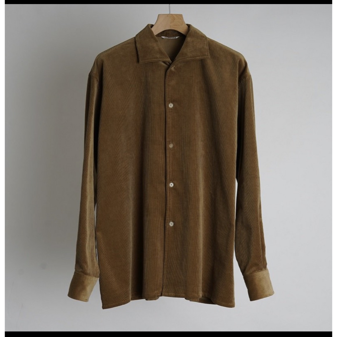 auralee  corduroy shirts オーラリー　コーデュロイシャツトップス