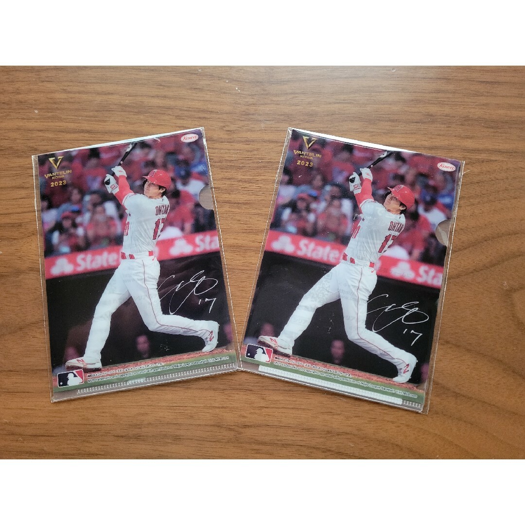大谷翔平ミニクリアファイル　２枚 スポーツ/アウトドアの野球(記念品/関連グッズ)の商品写真