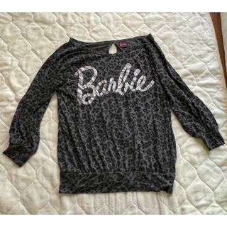 バービー(Barbie)のバービー　豹柄　長袖チュニック　カットソー　M(Tシャツ(長袖/七分))