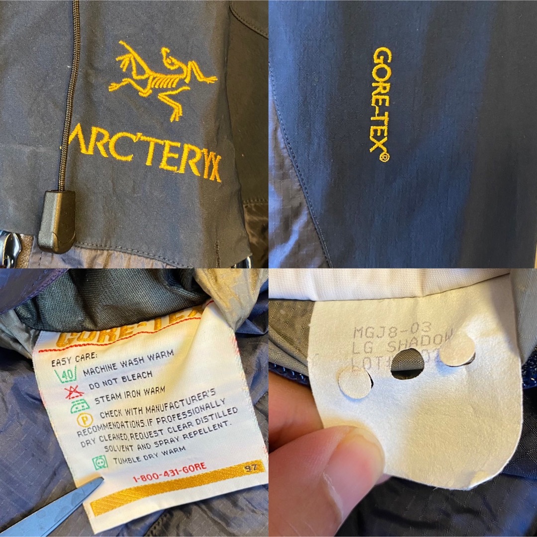 名作 絶版 金ロゴ 刺繍 Arcteryx Jacket