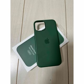 アップル(Apple)の【中古】iPhone 13 mini シリコーン ケース 純正 クローバー(iPhoneケース)