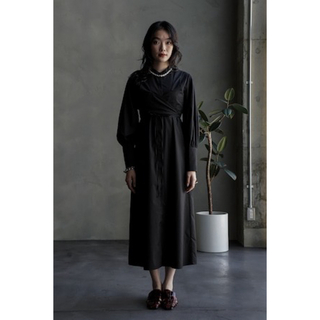 CIEL'AIR】LAYERED SHIRT DRESS ブラックの通販｜ラクマ