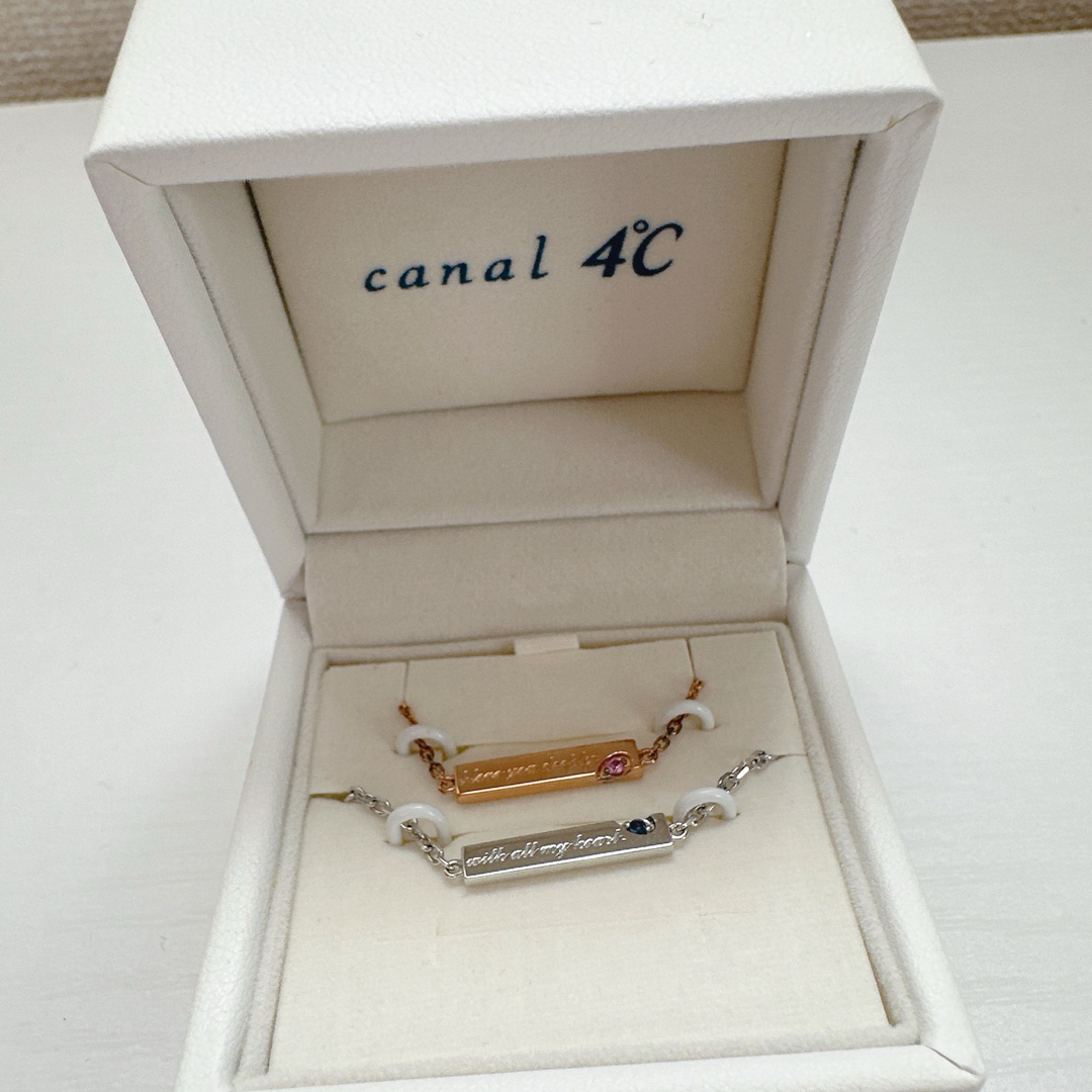 canal４℃(カナルヨンドシー)の【新品・未使用】canal4℃ ペアブレスレット レディースのアクセサリー(ブレスレット/バングル)の商品写真