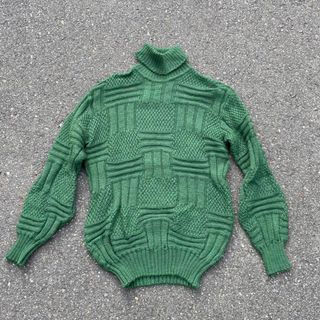 アートヴィンテージ(ART VINTAGE)の希少　vintage 立体ニット　ケーブルニット(ニット/セーター)