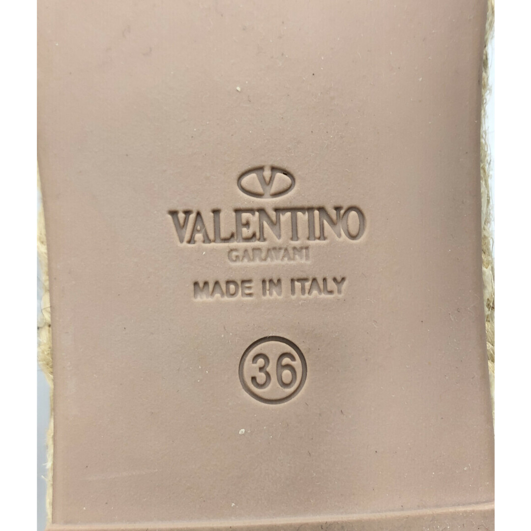 VALENTINO(ヴァレンティノ)のバレンチノ エスパドリーユサンダル アンクルストラップ レディース 36 レディースの靴/シューズ(サンダル)の商品写真