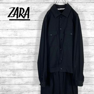 ザラ(ZARA)のZARA ザラ カジュアルセットアップ ブラック メンズ L/Mサイズ(セットアップ)