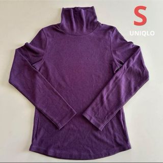 ユニクロ(UNIQLO)の【UNIQLO】フリースタートルネックT  S(Tシャツ(長袖/七分))