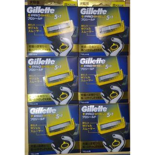 ジレット(Gillette)のジレット プロシールド 5+1 替刃 8個入×6 Gillette(カミソリ)