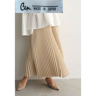 美品 cen．made in Japan プリーツスカート(ロングスカート)